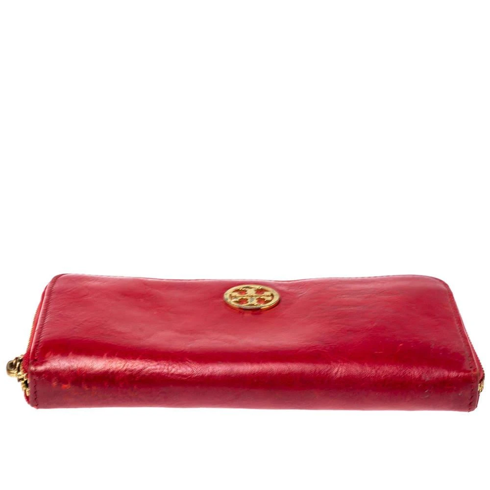 Tory Burch Red Leather Robinson Zip Around Wallet 商品