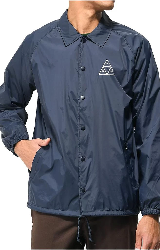 商品HUF|Essentials TT Coaches Jacket - Navy,价格¥261,第1张图片