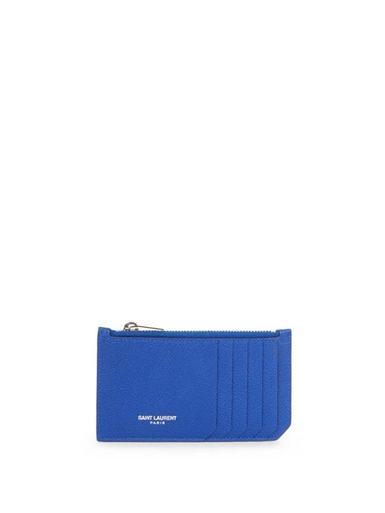 商品Yves Saint Laurent|Fragments Leather Zip Card Case,价格¥2211,第1张图片