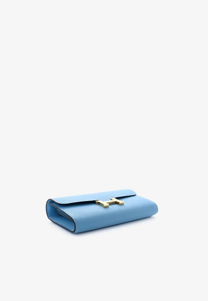 商品Hermes|Constance To Go Wallet in Celeste Epsom with Gold Hardware,价格¥89485,第3张图片详细描述