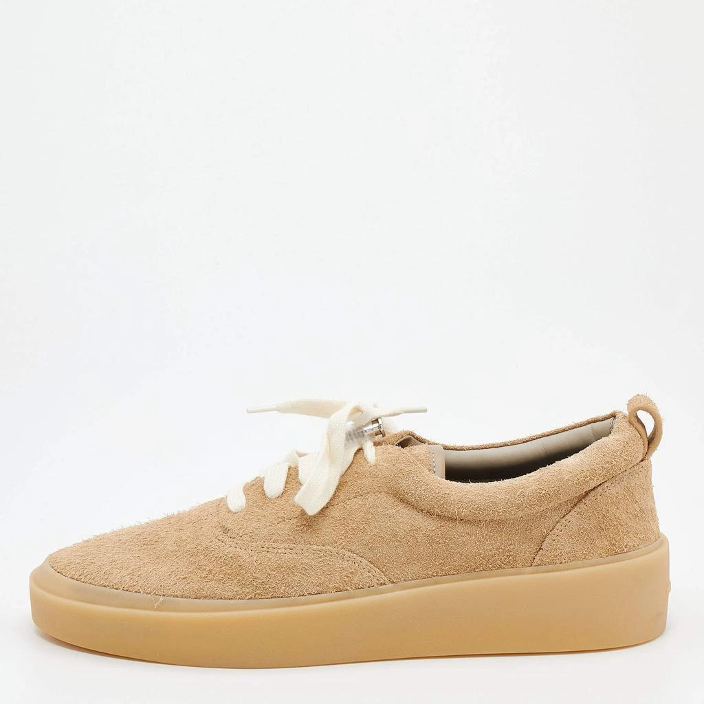 商品Fear of god|Fear of God Beige Suede Low Top Platform Sneakers Size 44,价格¥2761,第1张图片