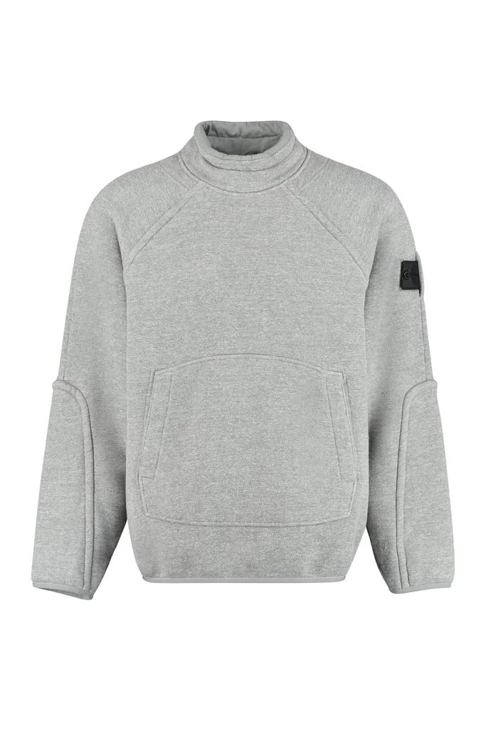 商品Stone Island|Stone Island Shadow Project Logo Detail Cotton Sweatshirt,价格¥2812,第1张图片