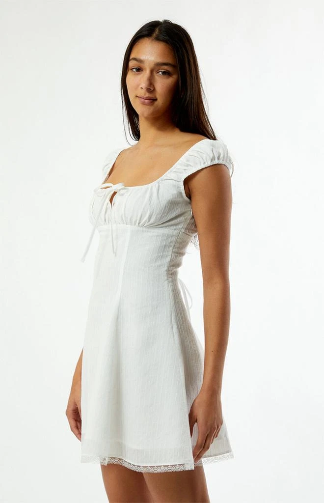 商品Your Favorite|Maggie Tie Front Ruched Mini Dress,价格¥318,第4张图片详细描述