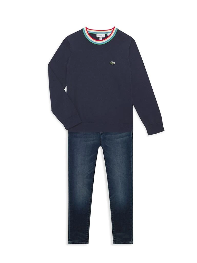 商品Lacoste|Little Boy's & Boy's Semi-Fancy Crewneck Sweatshirt,价格¥596,第2张图片详细描述