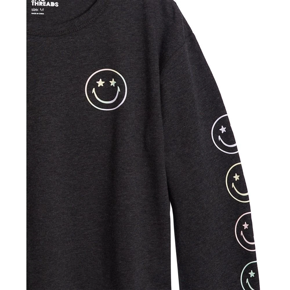 商品Epic Threads|Big Girls Smiley Face Graphic T-shirt, Created For Macy's,价格¥61,第4张图片详细描述