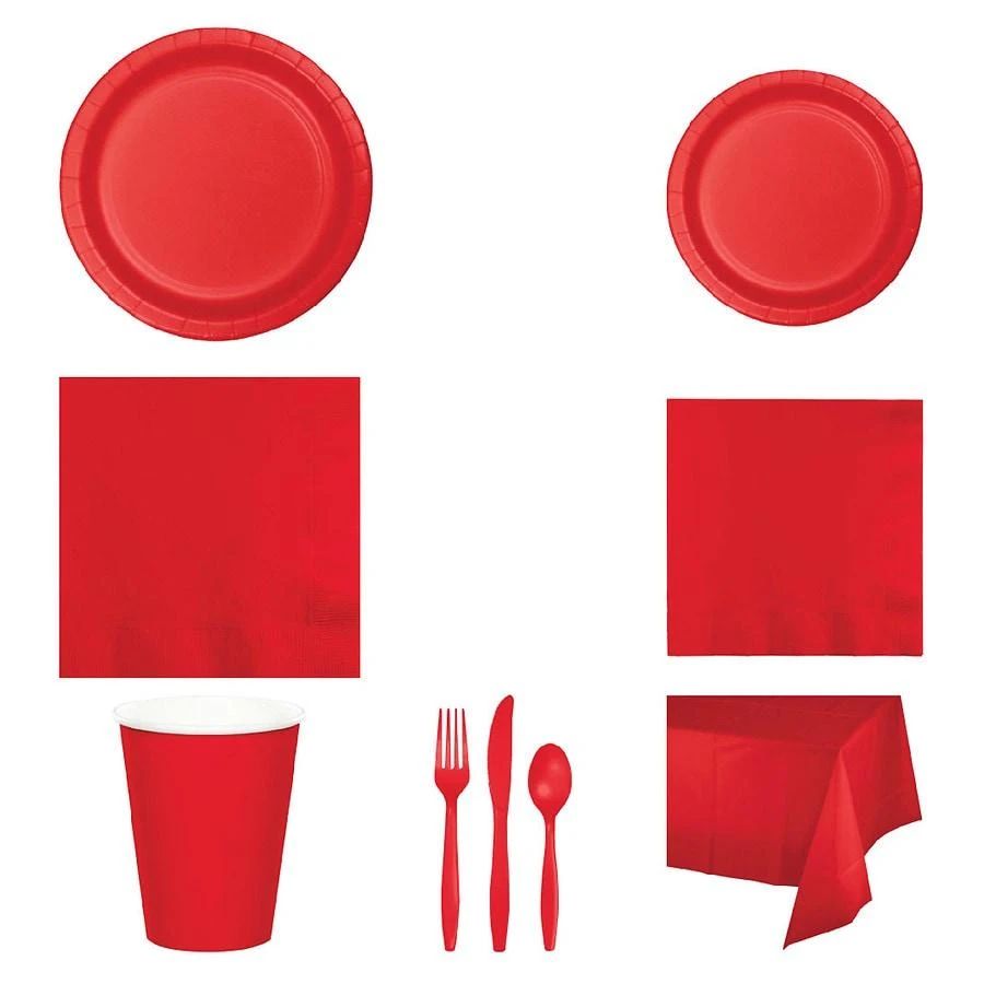 商品Creative Converting|Classic Red Party Supplies Kit,价格¥340,第3张图片详细描述