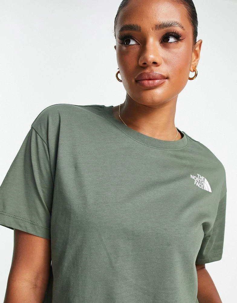 商品The North Face|The North Face Simple Dome cropped t-shirt in khaki,价格¥180,第1张图片