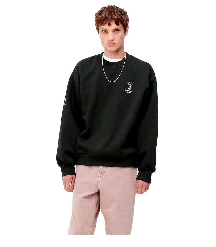 商品Carhartt|Carhartt Wip Connect Dark Green Sweatshirt,价格¥1247,第2张图片详细描述