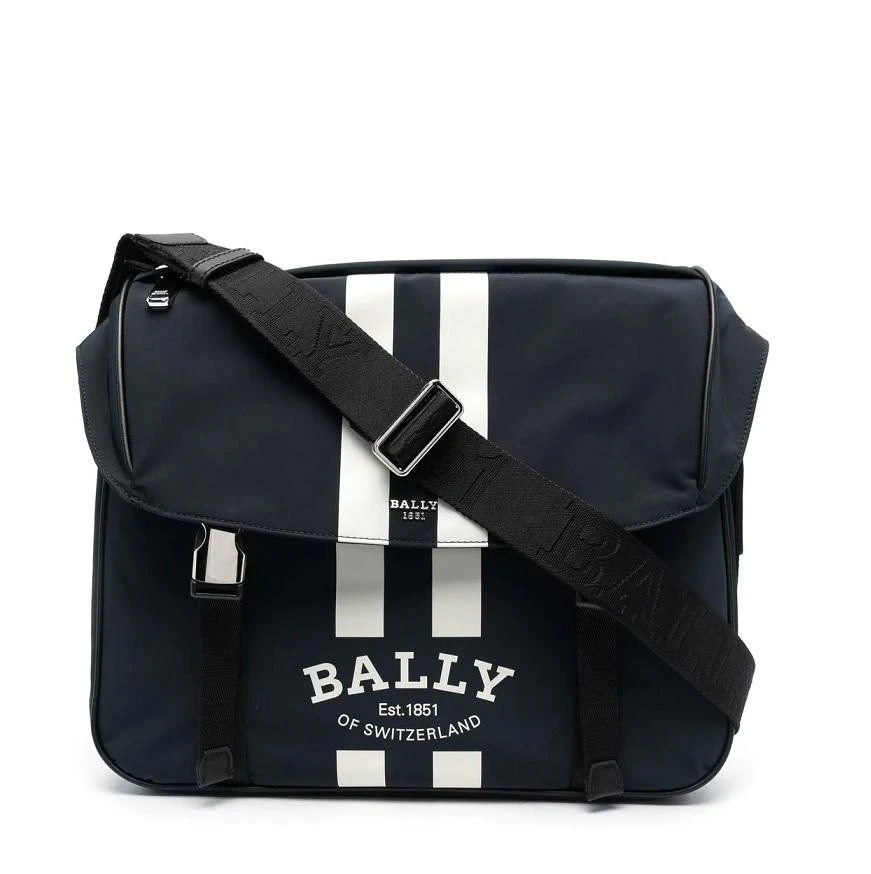 商品Bally|Men's Midnight / Palladio Fabro Nylon Messenger Bag,价格¥3133,第1张图片