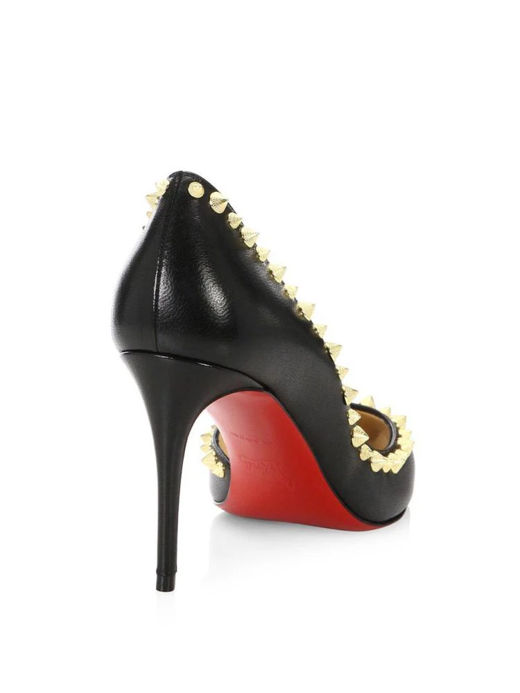 商品Christian Louboutin|Irishell 85 尖头铆钉红底鞋,价格¥6311,第2张图片详细描述