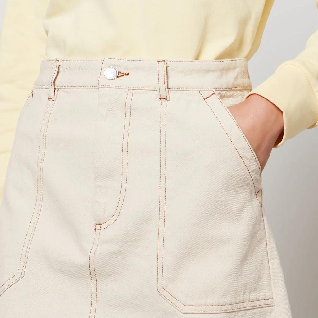 商品A.P.C.|A.P.C. Women's Lea Skirt - Ecru,价格¥625,第6张图片详细描述