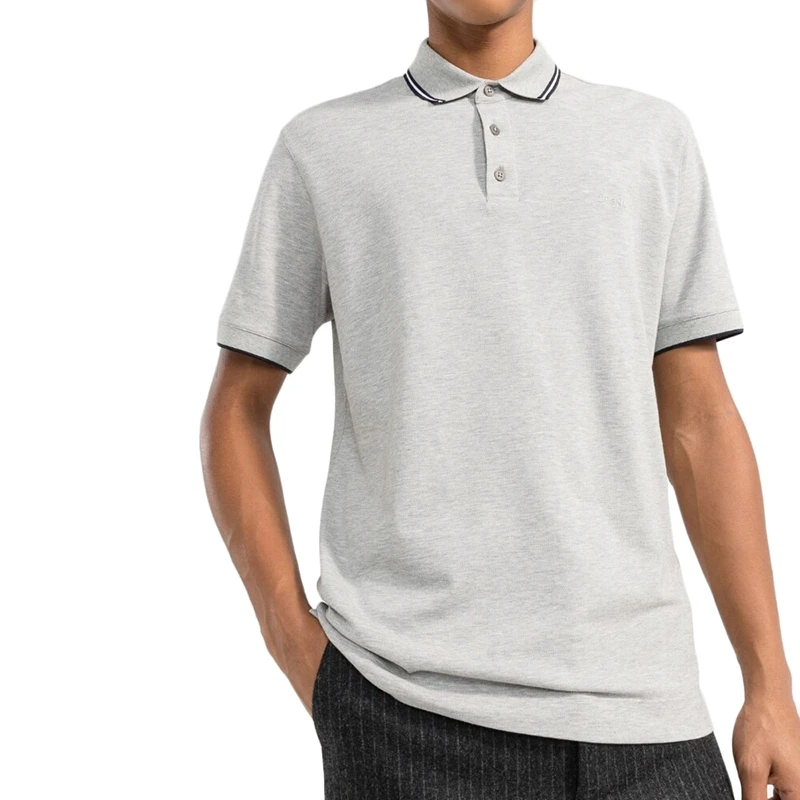 【现货】杰尼亚 男士棉质衣领条纹设计短袖Polo衫（四色可选） 商品