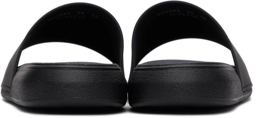 商品Alexander McQueen|Black Logo Pool Slides,价格¥1059,第4张图片详细描述