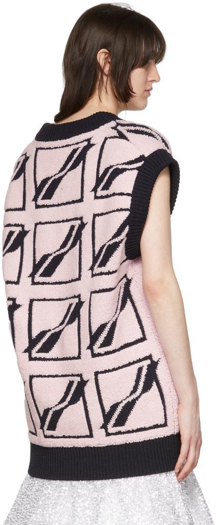Pink & Black Wool Vest商品第3张图片规格展示