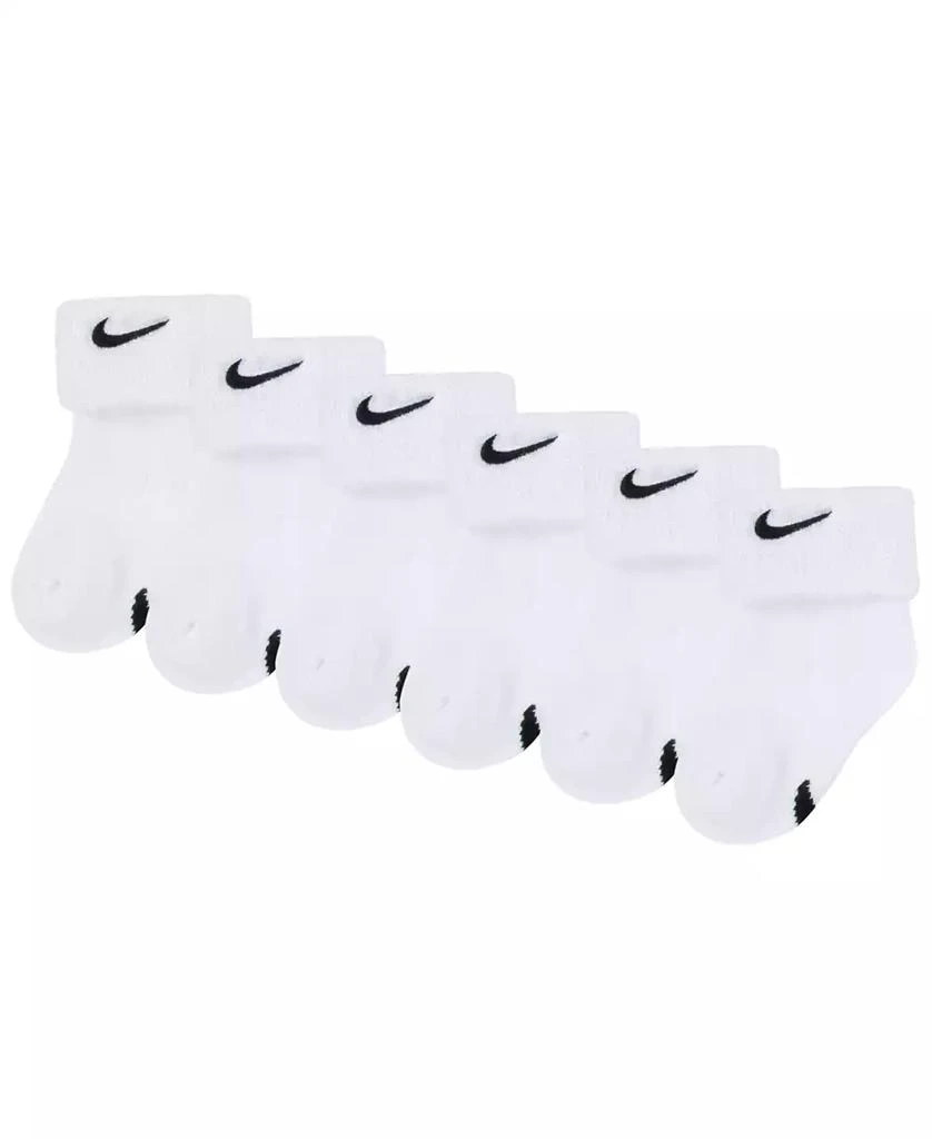 商品NIKE|Baby Boys or Baby Girls Multi Logo Socks, Pack of 6,价格¥141,第1张图片