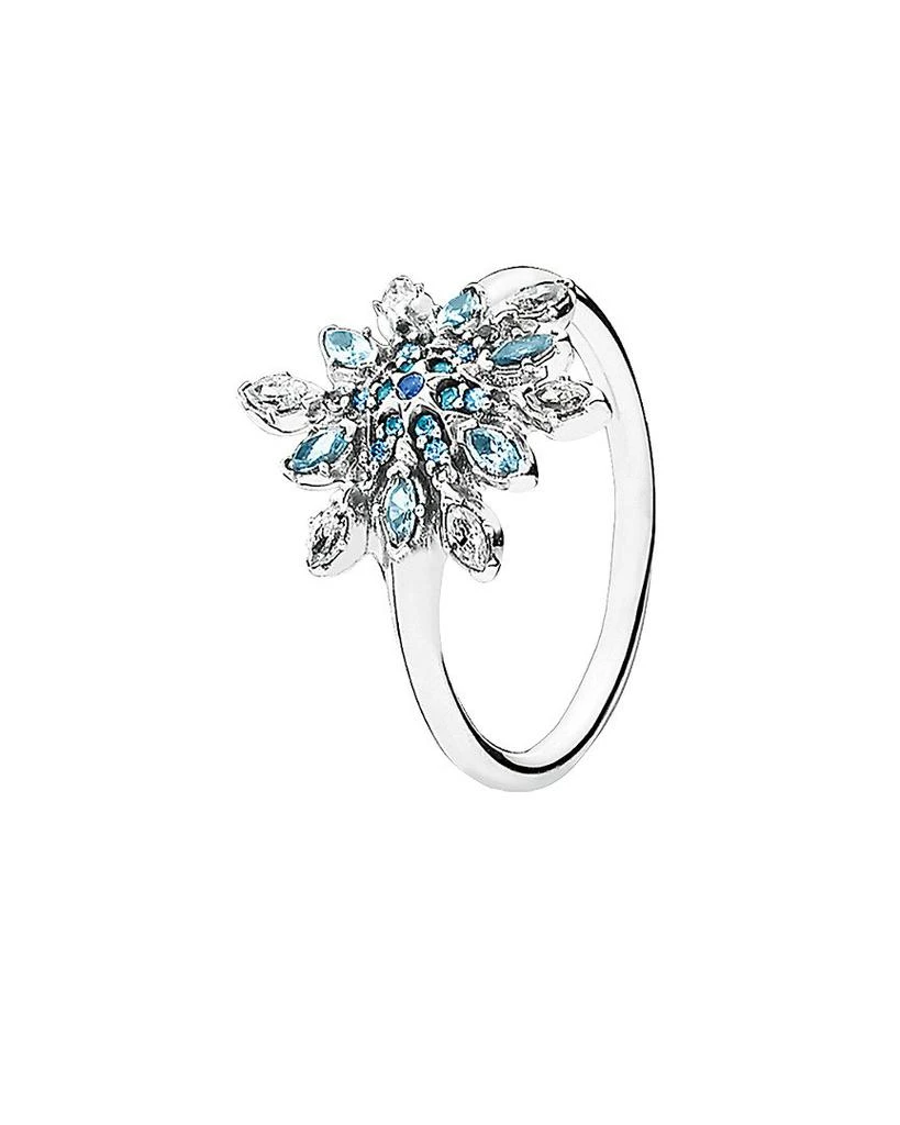 商品PANDORA|Pandora Crystallized Snowflake Silver CZ Ring,价格¥182,第1张图片