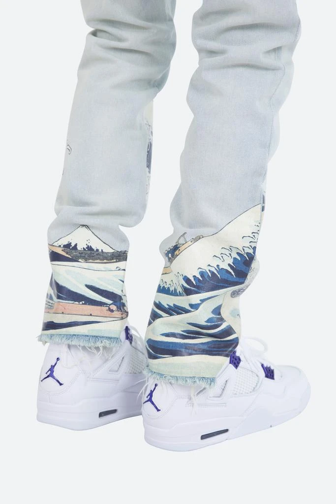 D233 Wave Straight Denim - Light Blue 商品