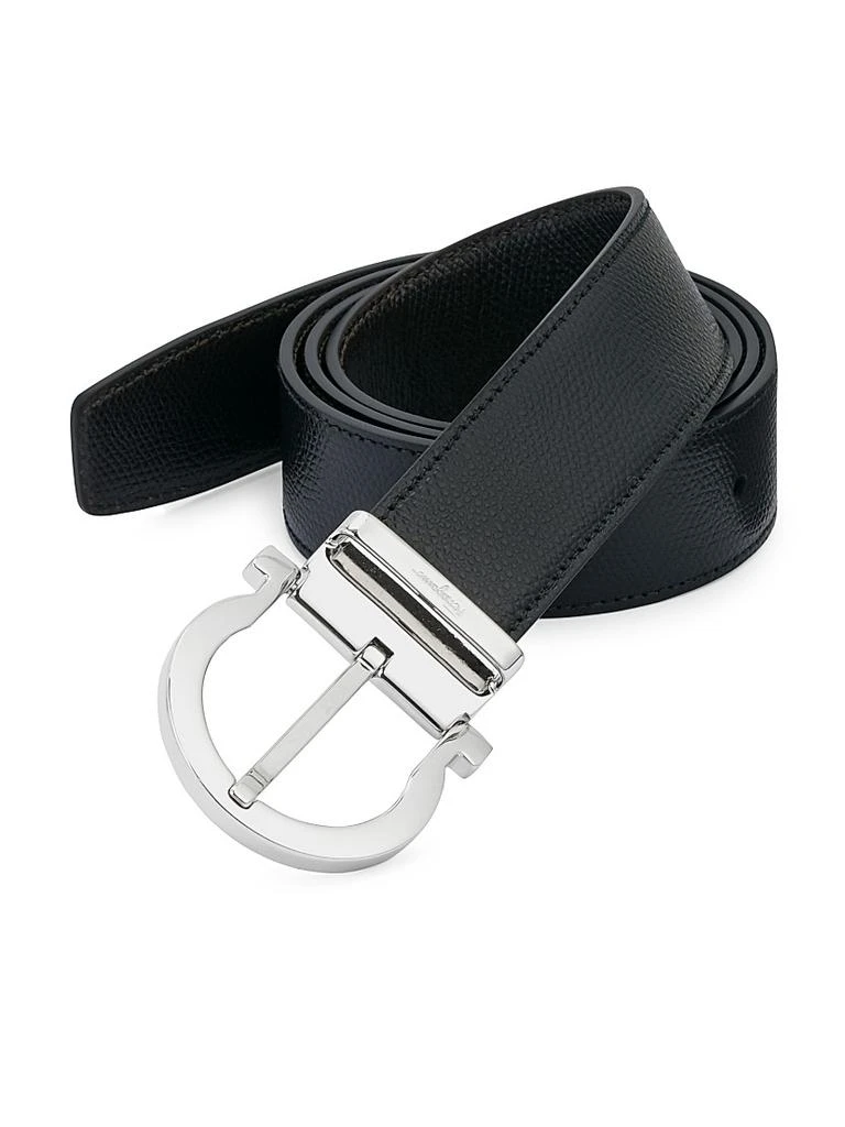商品Salvatore Ferragamo|Gancio Buckle Adjustable Cut-to-Size Reversible Belt,价格¥3697,第1张图片