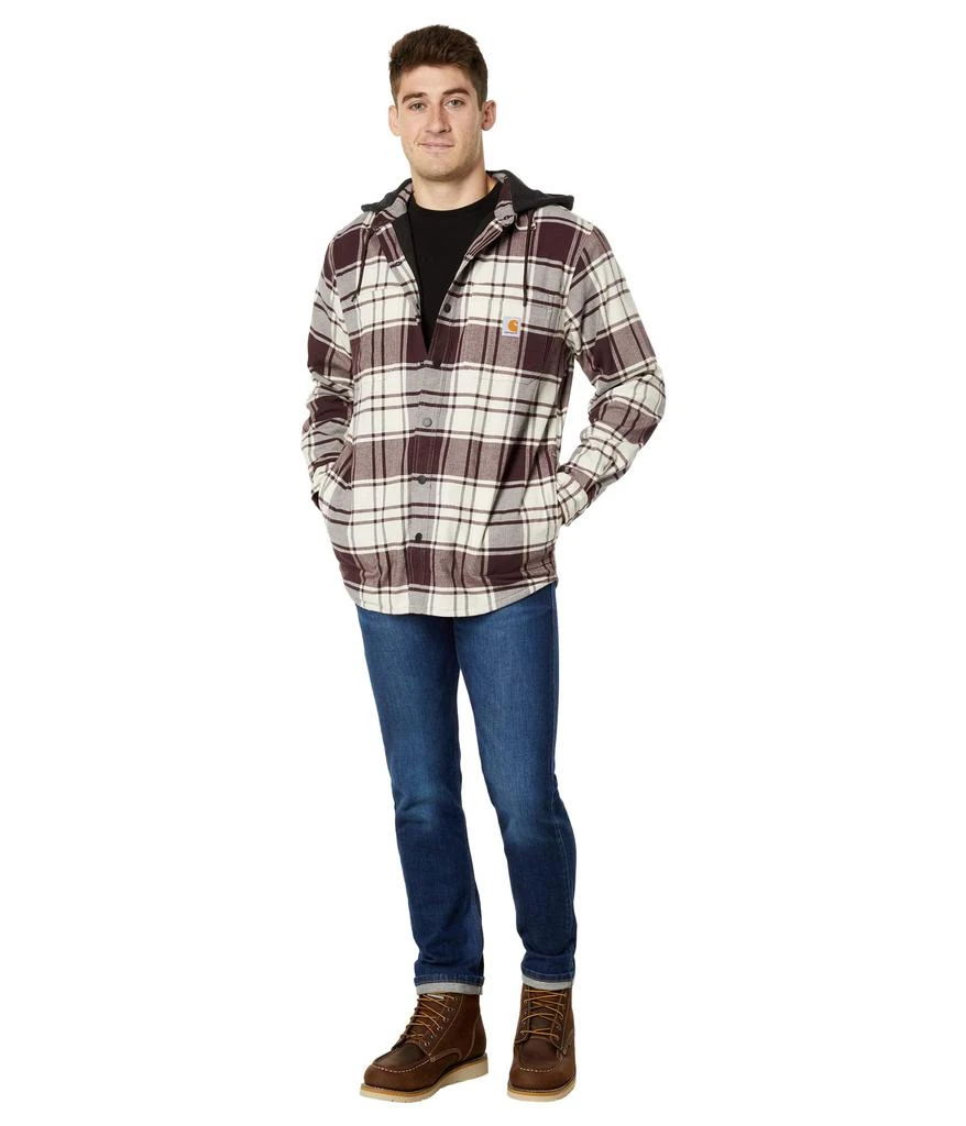 商品Carhartt|Rugged Flex® Relaxed Fit Flannel Fleece Lined Hooded Shirt Jac,价格¥563,第4张图片详细描述