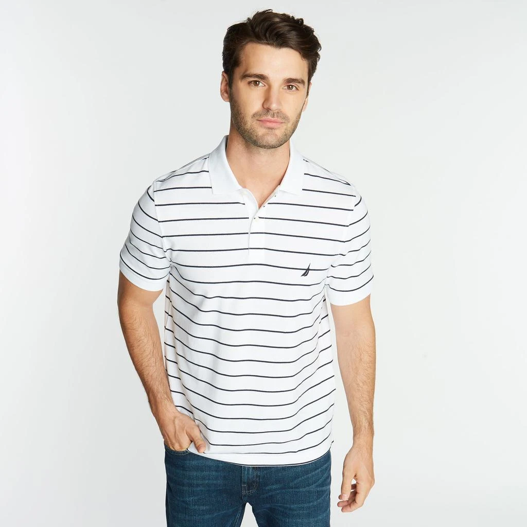 Mens Classic Fit Striped Deck Polo 商品