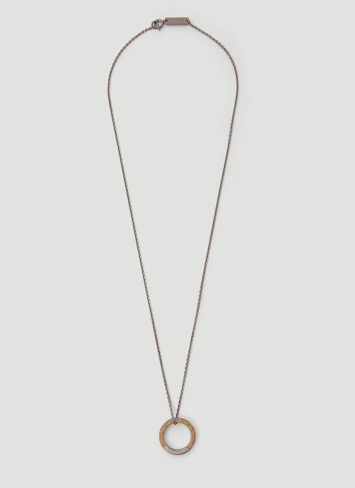 Maison Margiela Ring Pendant Cable-link Necklace商品第1张图片规格展示
