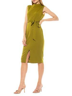 商品ALEXIA ADMOR|Fara Tie-Waist Sheath Dress,价格¥529,第4张图片详细描述