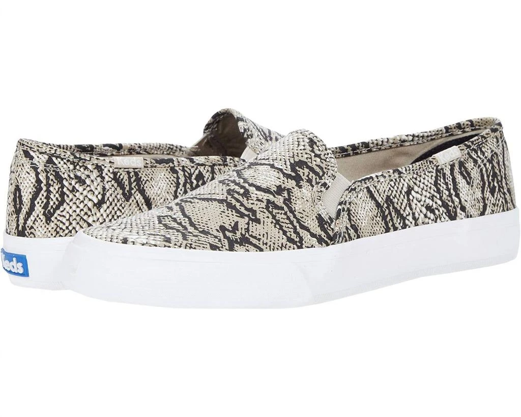 商品Keds|Double Decker Snake Sneaker In Cream/black,价格¥272,第1张图片