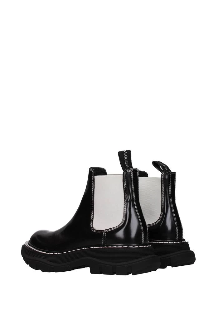 商品Alexander McQueen|Ankle boots Leather Black White,价格¥2407,第4张图片详细描述