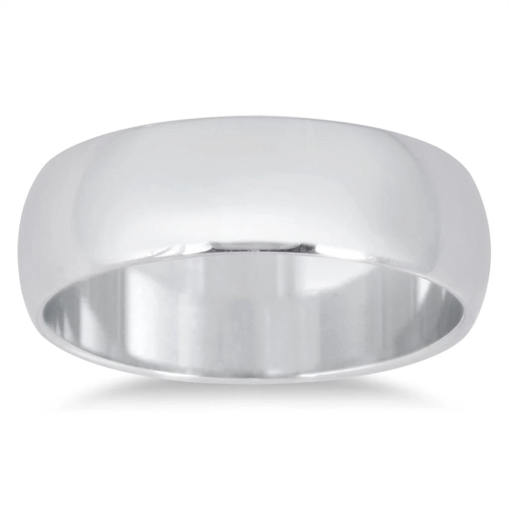 商品SSELECTS|6Mm Domed Comfort Fit Wedding Band In 10K White Gold,价格¥3541,第1张图片