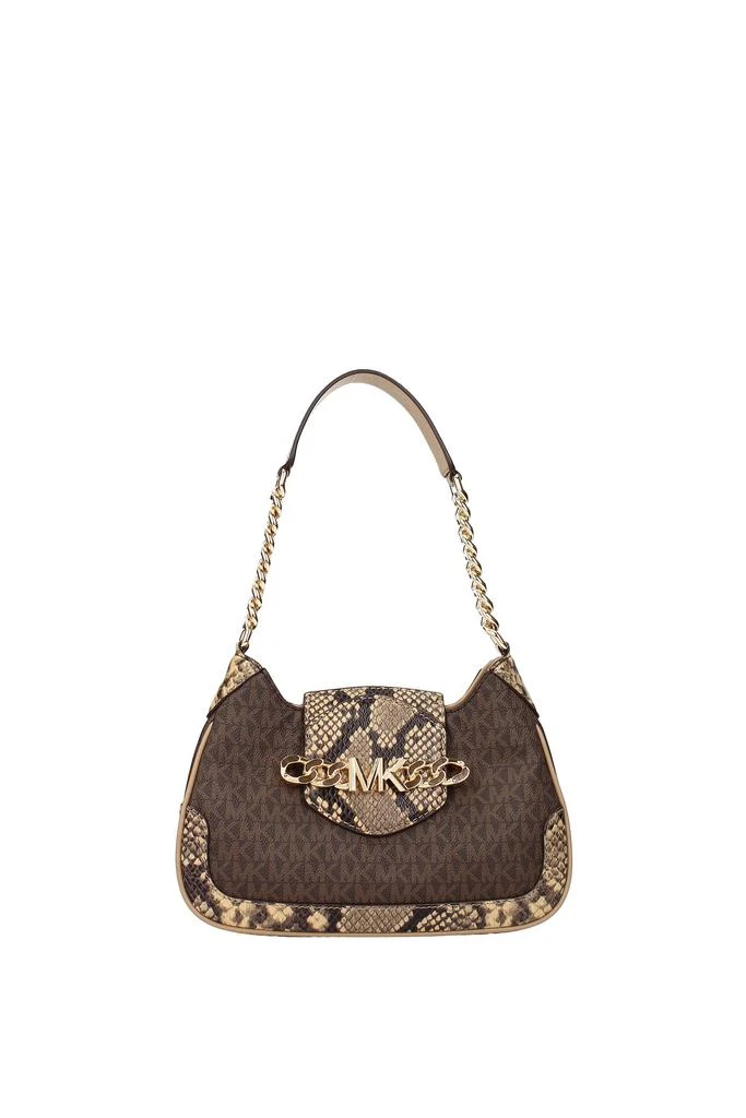 商品Michael Kors|Shoulder bags hally sm Fabric Beige Camel,价格¥1160,第1张图片