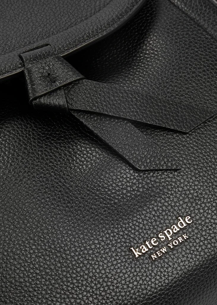 商品Kate Spade|Knott medium black grained leather backpack,价格¥3221,第3张图片详细描述