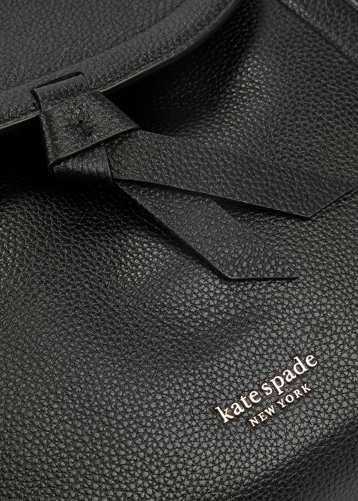 商品Kate Spade|Knott medium black grained leather backpack,价格¥2638,第5张图片详细描述