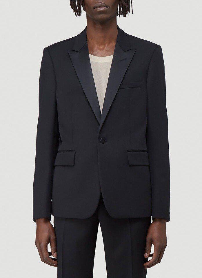 商品Yves Saint Laurent|Saint Laurent Peaked Lapel Tuxedo Jacket,价格¥11279,第1张图片