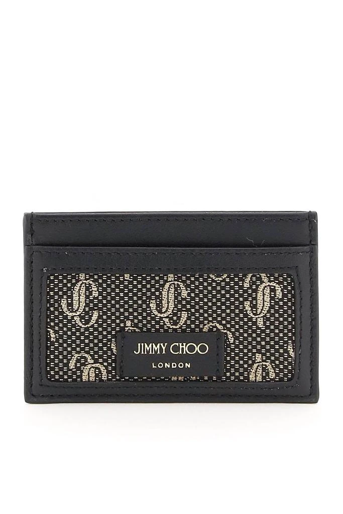 商品Jimmy Choo|Jimmy choo jacquard and leather card holder,价格¥1013,第1张图片