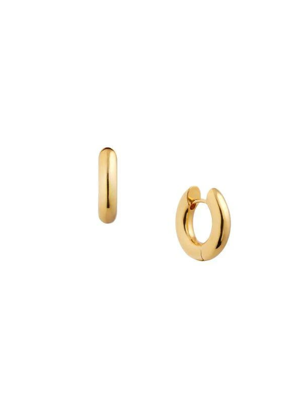 商品Luv AJ|14K Goldplated Chunky Huggie Hoop Earrings,价格¥300,第1张图片