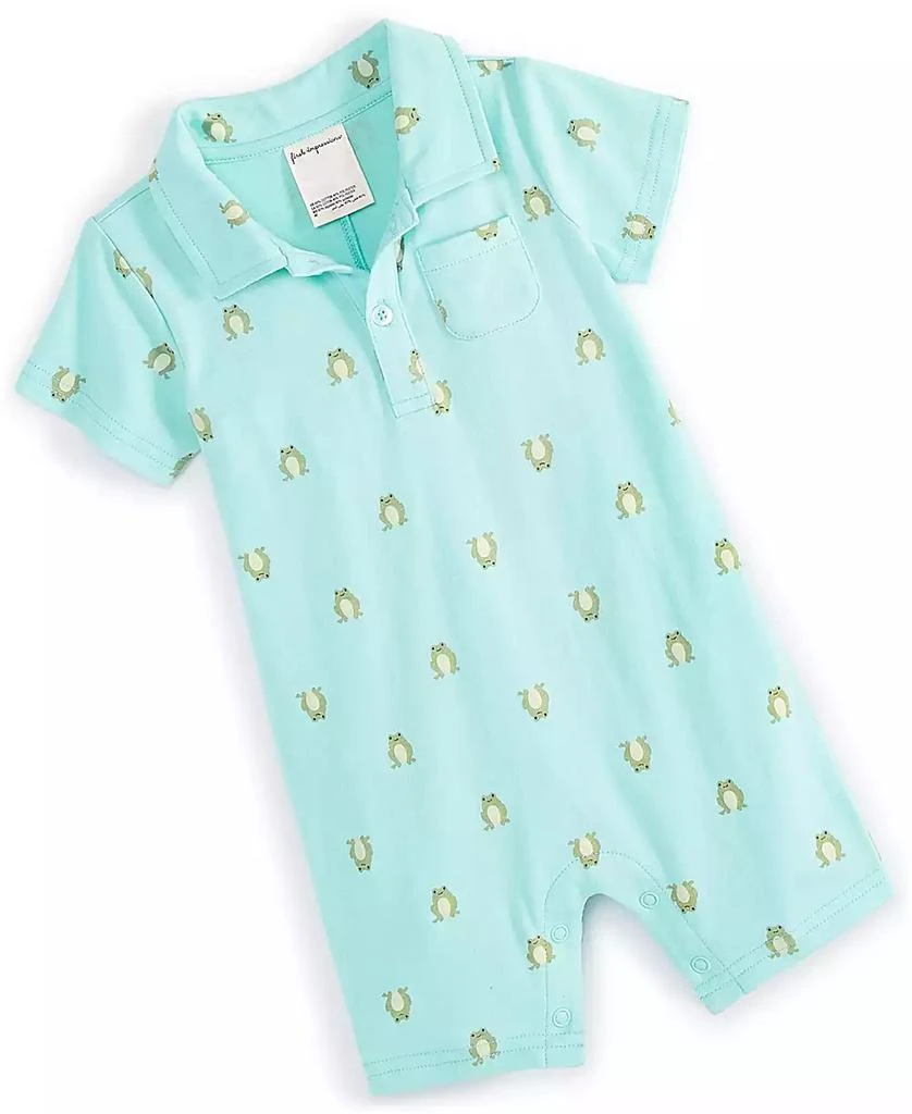 商品First Impressions|Baby Boys Jump Frog-Print Sunsuit, Created for Macy's,价格¥114,第1张图片