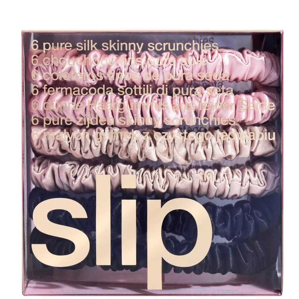 商品Slip|Slip Pure Silk 6-Pack Skinny Scrunchies,价格¥288,第2张图片详细描述