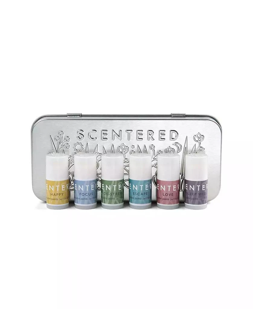 商品Scentered|Wellbeing Ritual Aromatherapy Mini Tin Whole Collection Balm, Set of 6, 1.5 gram each,价格¥267,第2张图片详细描述