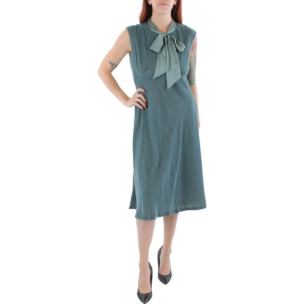 商品Ralph Lauren|Lauren Ralph Lauren Womens Velvet Calf Midi Dress,价格¥182,第1张图片