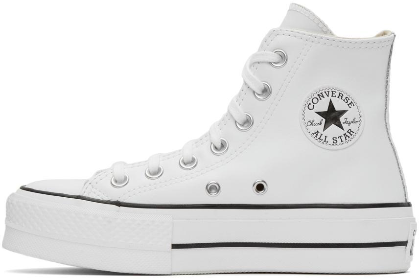 商品Converse|白色 Chuck Taylor All Star Lift 高帮运动鞋,价格¥812,第5张图片详细描述