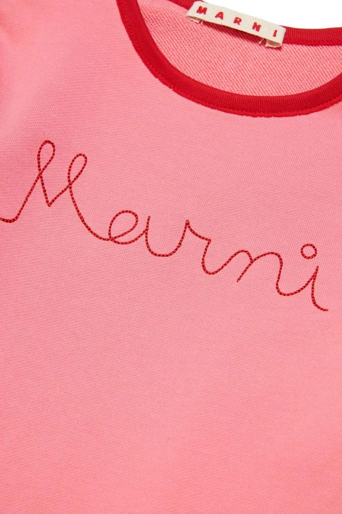 商品Marni|Marni Kids Logo Stitched Front Slit Dress,价格¥837,第3张图片详细描述