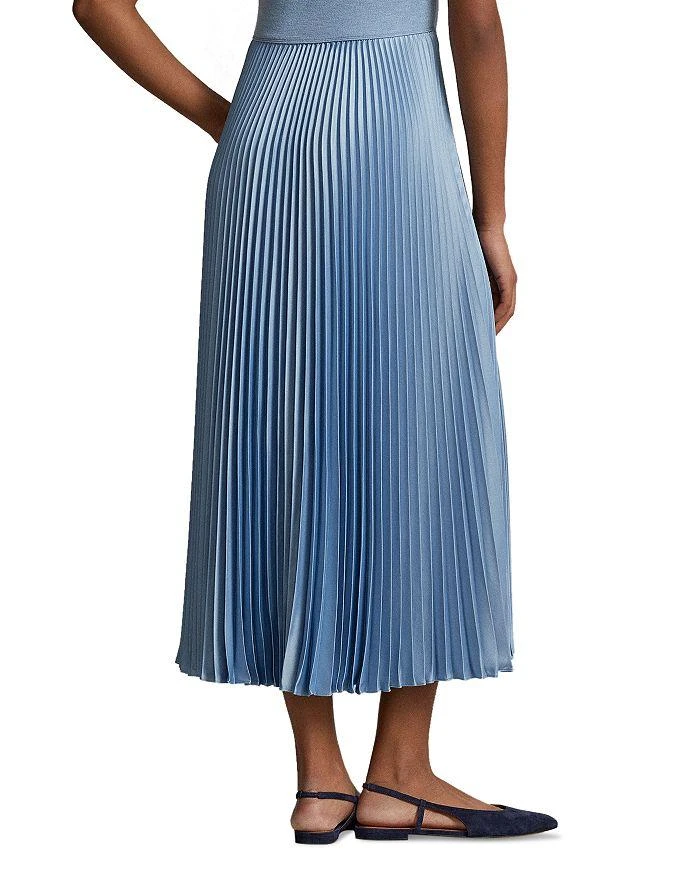商品Ralph Lauren|Mixed Media Pleated Skirt Midi Dress,价格¥2984,第2张图片详细描述