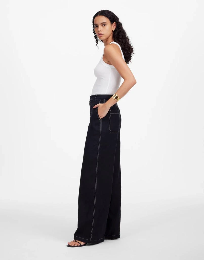 商品Madewell|The Zoe Relaxed Wide Pant in 100% Linen,价格¥390,第3张图片详细描述