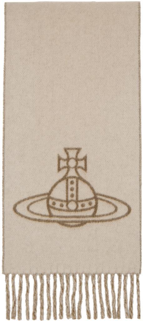 商品Vivienne Westwood|男式 刺绣图案针织围巾,价格¥811,第4张图片详细描述