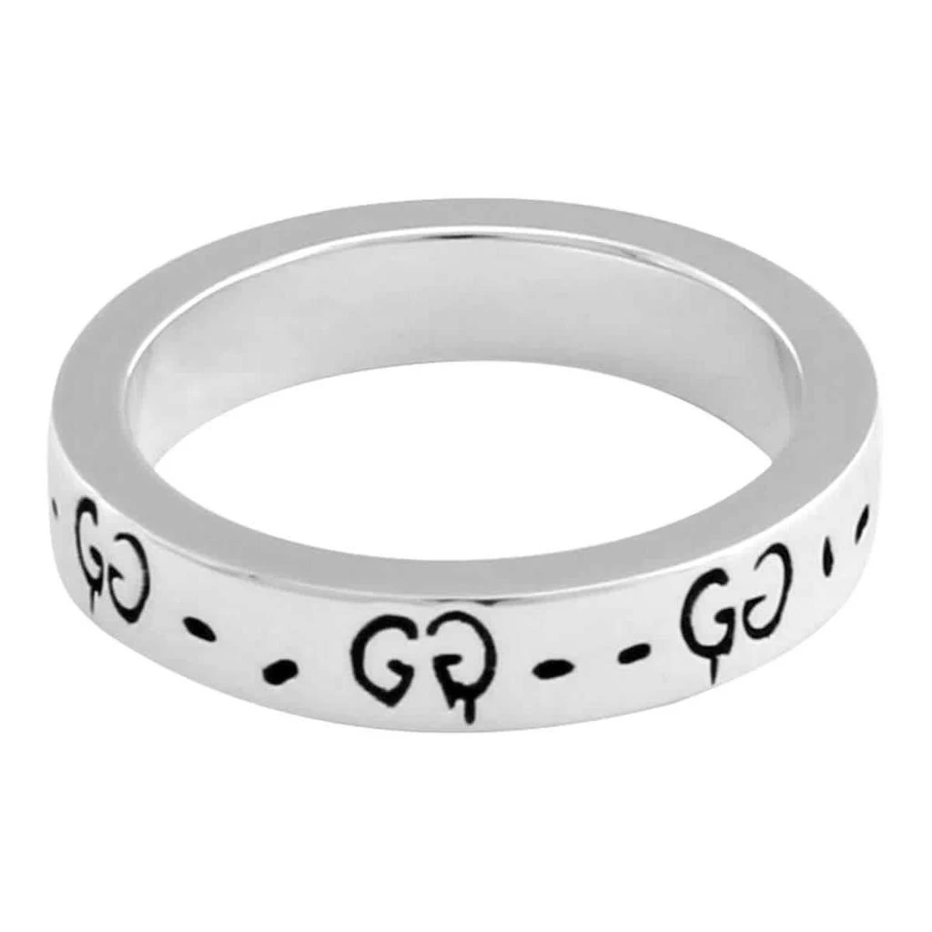 商品Gucci|Sterling Silver GG Ghost Ring,价格¥1842,第2张图片详细描述