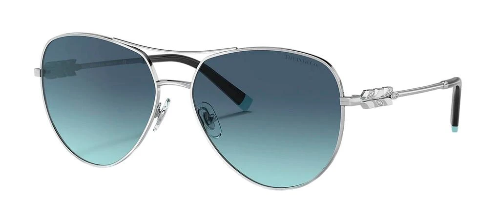 商品Tiffany & Co.|Tiffany & Co. 3083B 60019S Aviator Sunglasses,价格¥2576,第1张图片