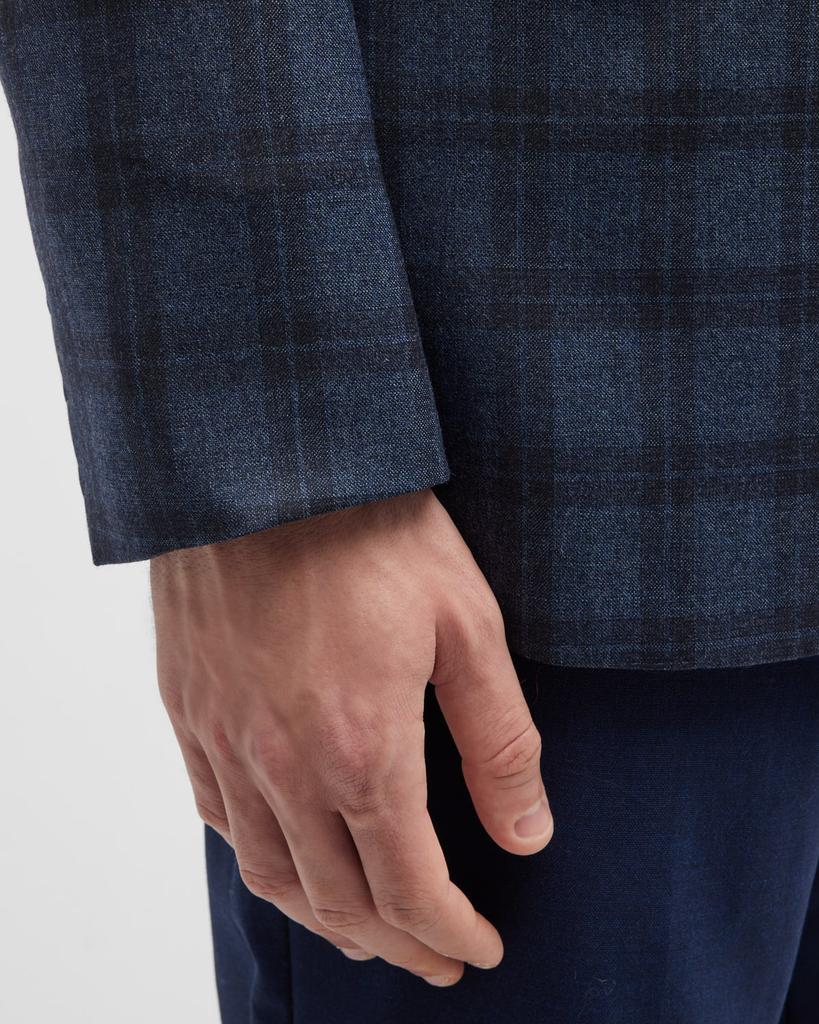 Men's Wool-Cashmere Plaid Sport Coat商品第7张图片规格展示