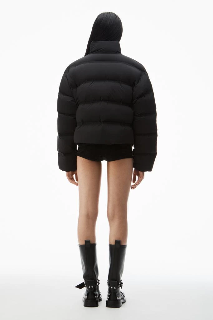 商品Alexander Wang|cropped puffer coat with reflective logo,价格¥5224,第4张图片详细描述