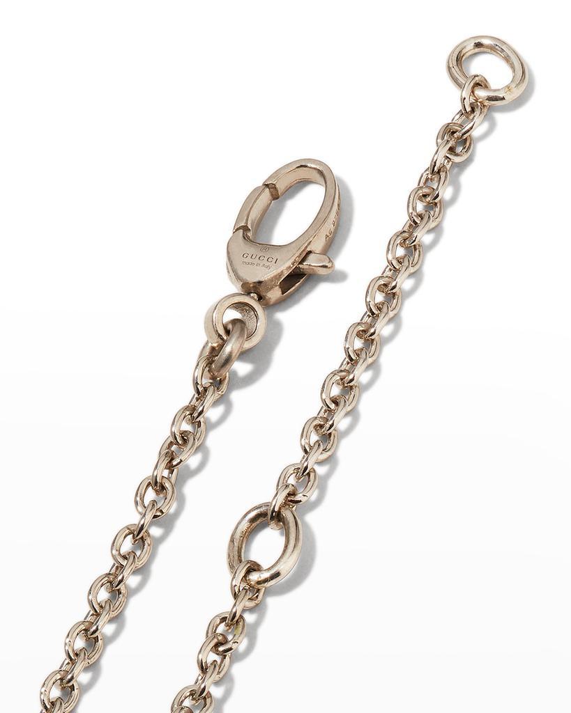 商品Gucci|Feline Head Sterling Silver Necklace,价格¥3128,第5张图片详细描述