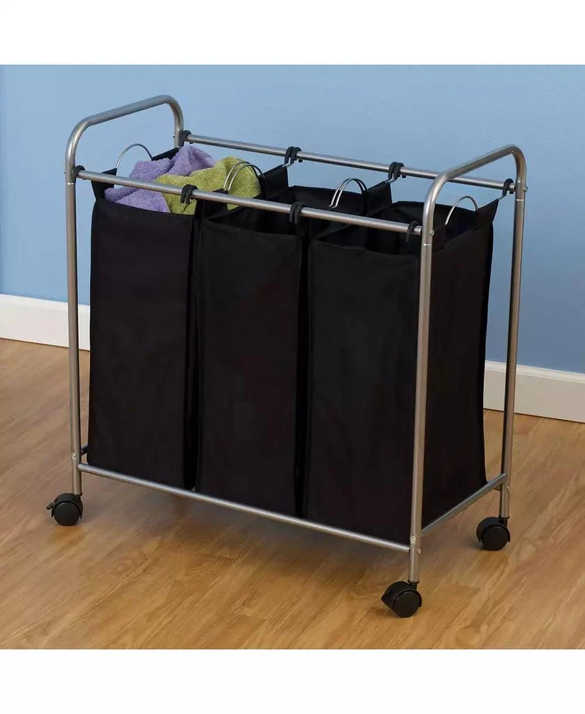 Rolling Triple Laundry Sorter 商品